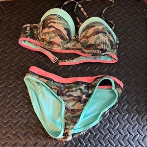 Camouflage bathing suit